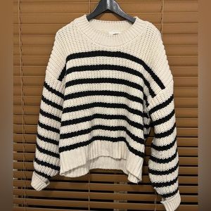 H&M Oversized Striped Sweater